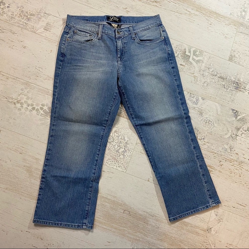 Lucky Brand Light Wash Classic Rider Crop Jeans